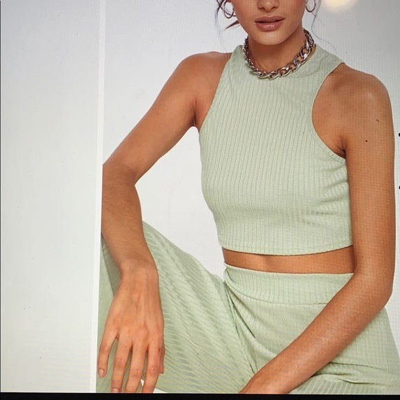 Nasty Gal Pants - NastyGal Top and Wide Leg Pants Set